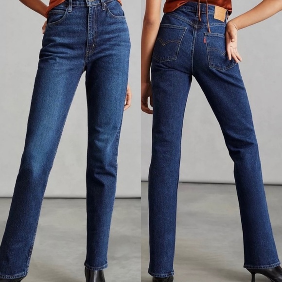 Levi's Women's 70s High Slim Straight Jeans, Dark Wash (31 x 29) - Picture 8 of 8